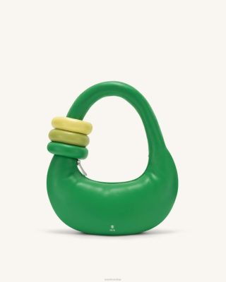 JW PEI Bolsa de ombro da ábaca verde de grama - JW PEI Bolsa Brasil F628118