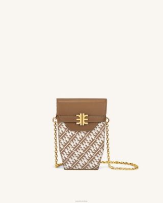 JW PEI Caixa de telefone da FEI marrom - JW PEI Bolsa Brasil F628210