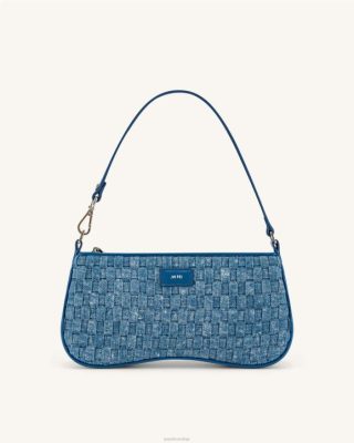 JW PEI Eva Bolsa de ombro Teas de jeans azul - JW PEI Bolsa Brasil F628104