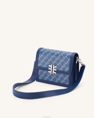 JW PEI FEI Mini Flap Crossbody marinha - JW PEI Brasil F62835