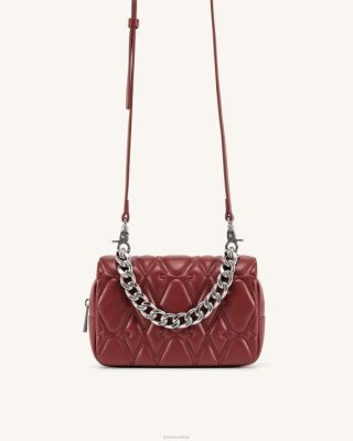 JW PEI Nora Crossbody Bag Vinho vermelho - JW PEI Bolsa Brasil F62844