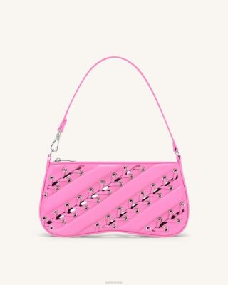 JW PEI Saco de ombro de tiras de eva rosa - JW PEI Bolsa Brasil F628128