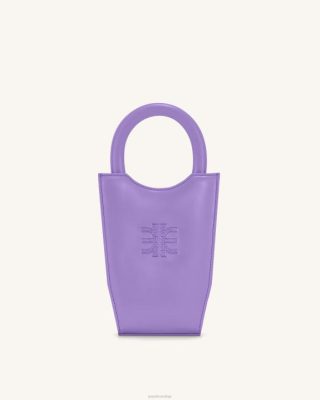 JW PEI Saco de telefone de volume suave FEI roxo - JW PEI Bolsa Brasil F628208
