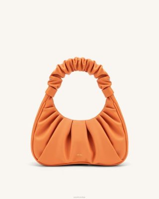 JW PEI bolsa hobo gabbi ruched laranja - JW PEI Brasil F62869