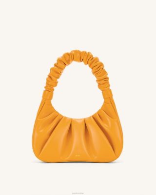 JW PEI bolsa hobo gabbi ruched laranja cristalizado - JW PEI Brasil F628141