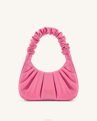 JW PEI bolsa hobo gabbi ruched rosa - JW PEI Bolsa Brasil F62856