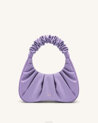 JW PEI bolsa hobo gabbi ruched roxo - JW PEI Brasil F62871