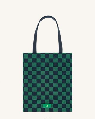 JW PEI sacola de pano de rayna Jungle Green - JW PEI Bolsa Brasil F628244