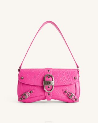 JW PEI sia de ombro esmagado rosa brilhante - JW PEI Bolsa Brasil F628164